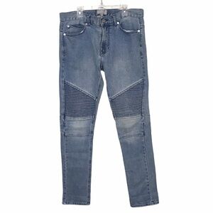Bullhead Denim Co Moto Stacked Skinny Jeans 30x30